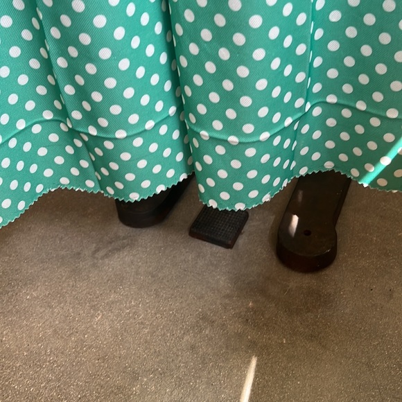 Vintage handmade polka dot polyester jumpsuit with matching shirt - Picture 4 of 16